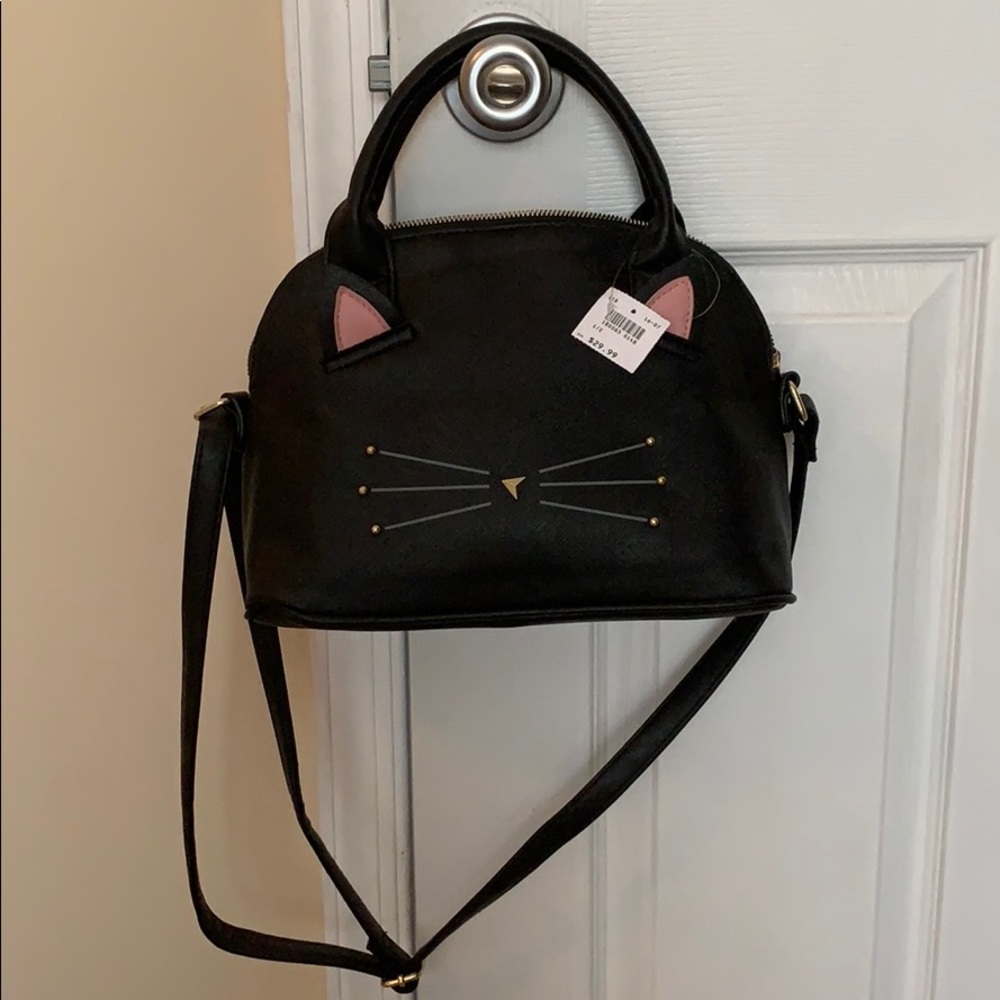 NWT Black cat purse